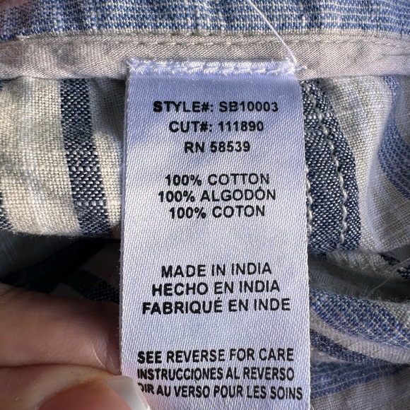 KUT FROM THE KLOTH WOMENS SIZE 12 Striped Blue and White Pants - Picture 3 of 9